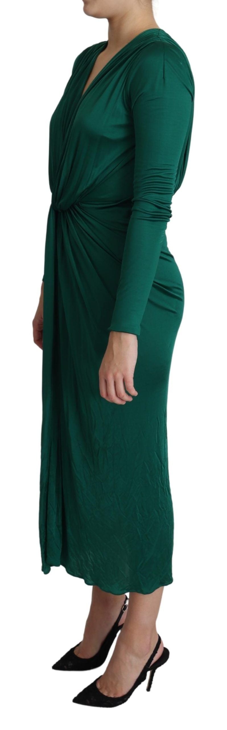 Dolce & Gabbana Emerald Elegance, figurbetontes Midikleid