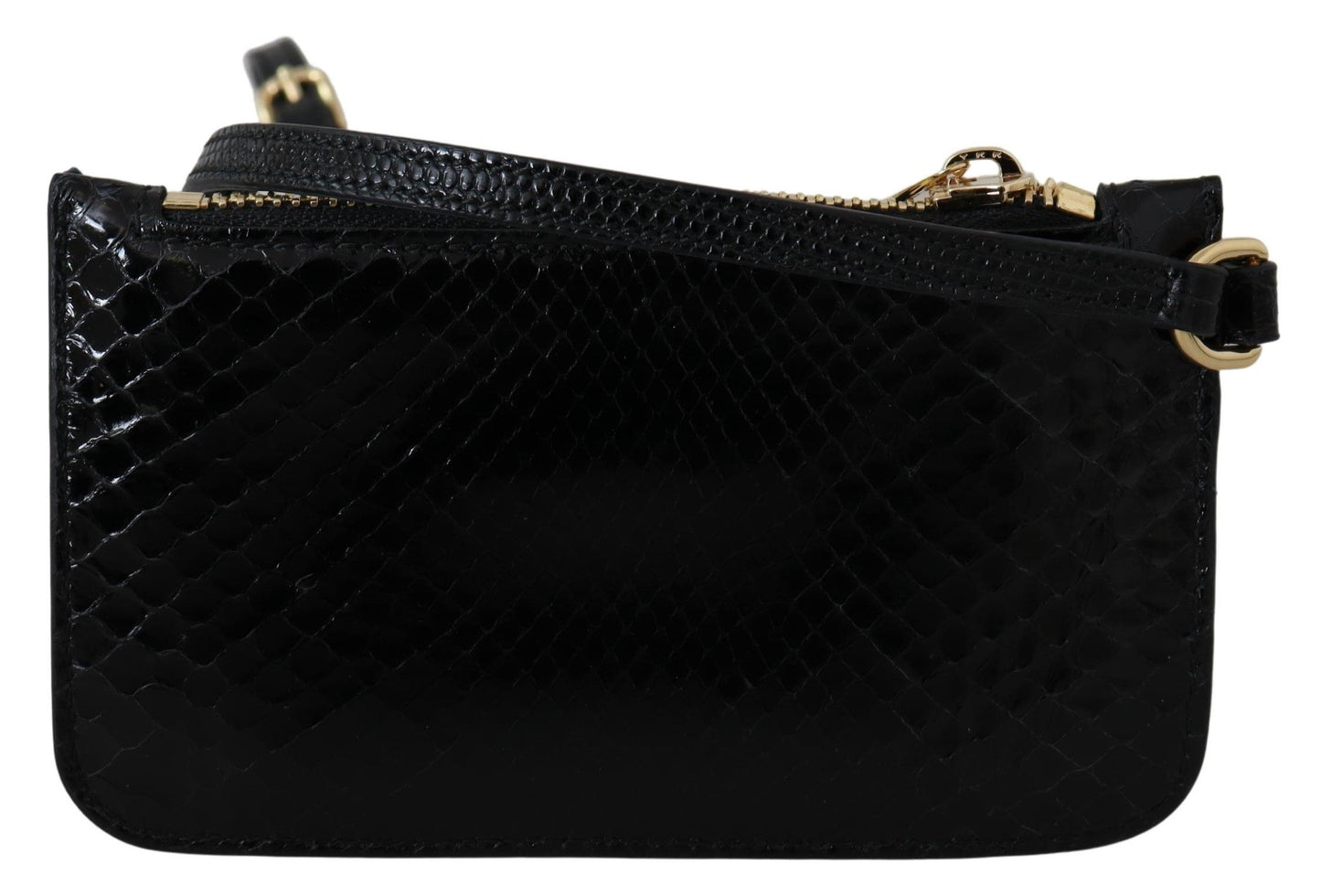 Portafoglio da polso in pelle con motivo pitone Dolce & Gabbana