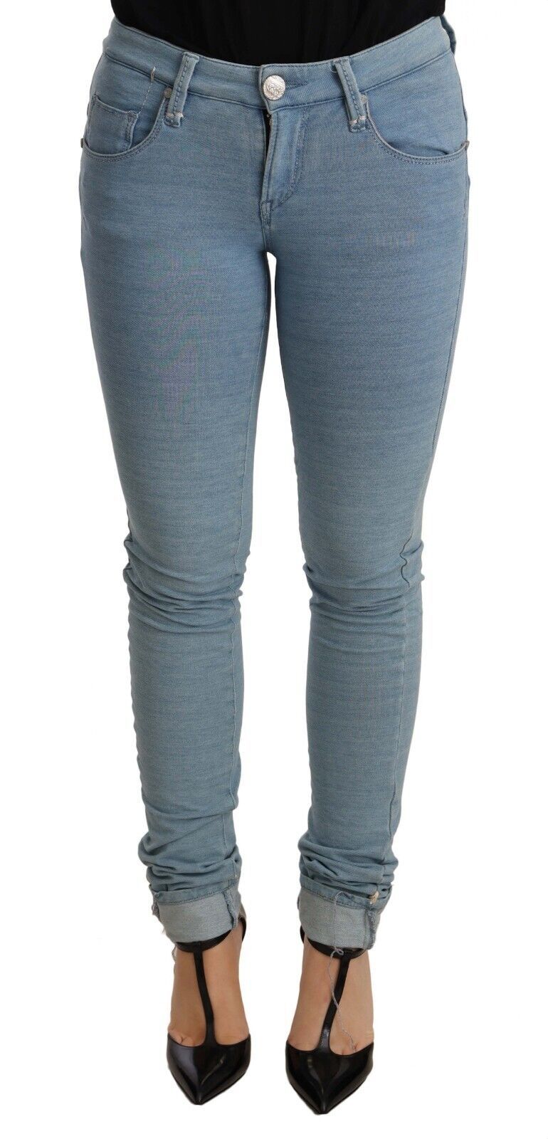 Acht schicke Push-Up-Denim-Jeans mit schmaler Passform