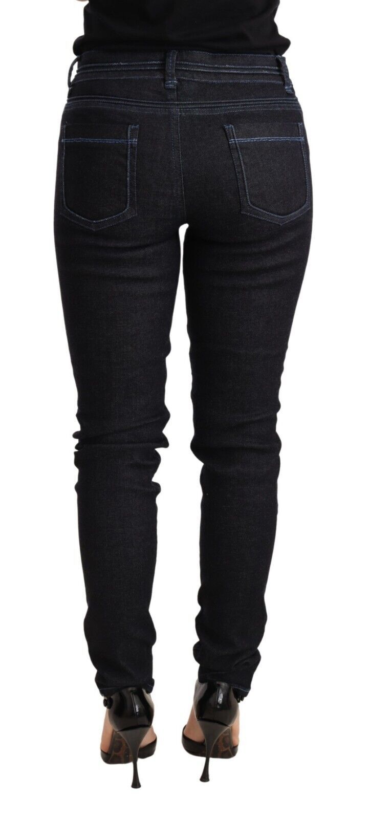 Acht schlanker Skinny-Denim mit niedriger Taille