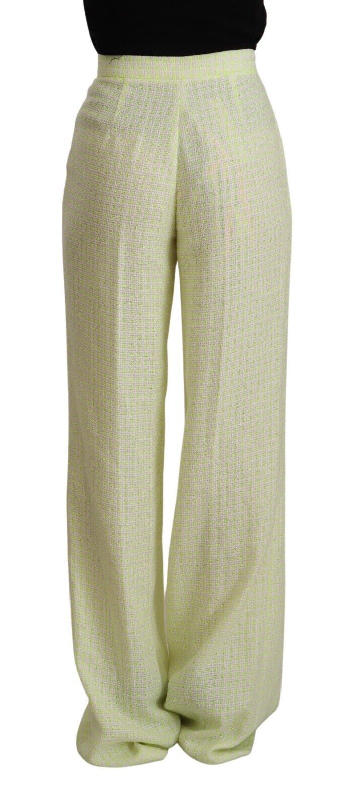 Pantaloni eleganti a gamba dritta e vita alta MSGM