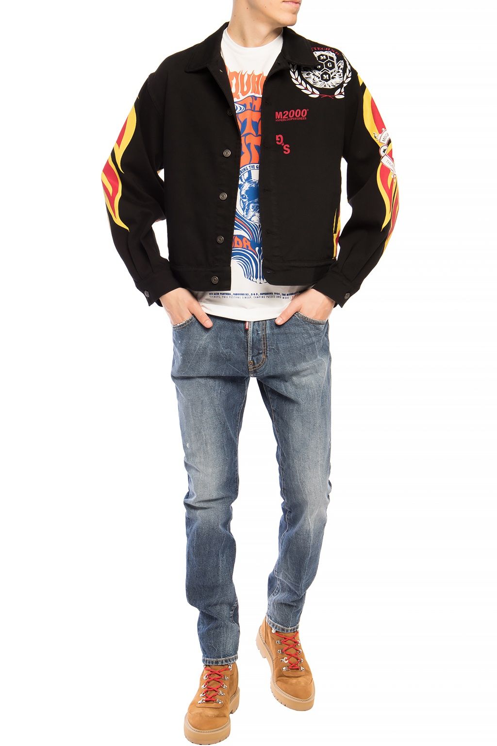 Dsquared² Blue Cotton Men Jeans