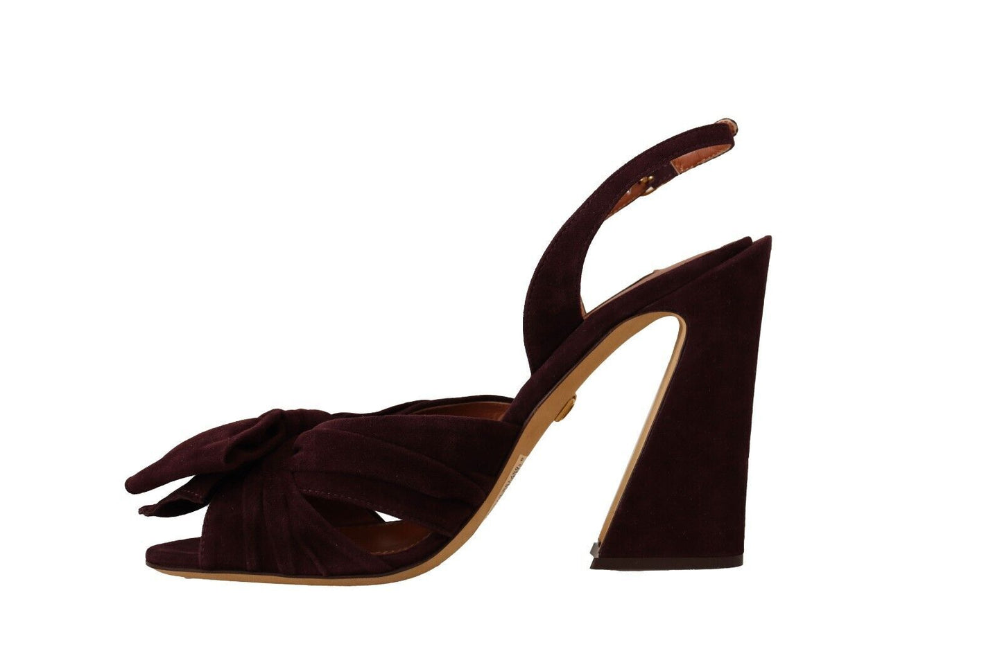 Dolce & Gabbana Elegante lila Wildleder-Sandaletten