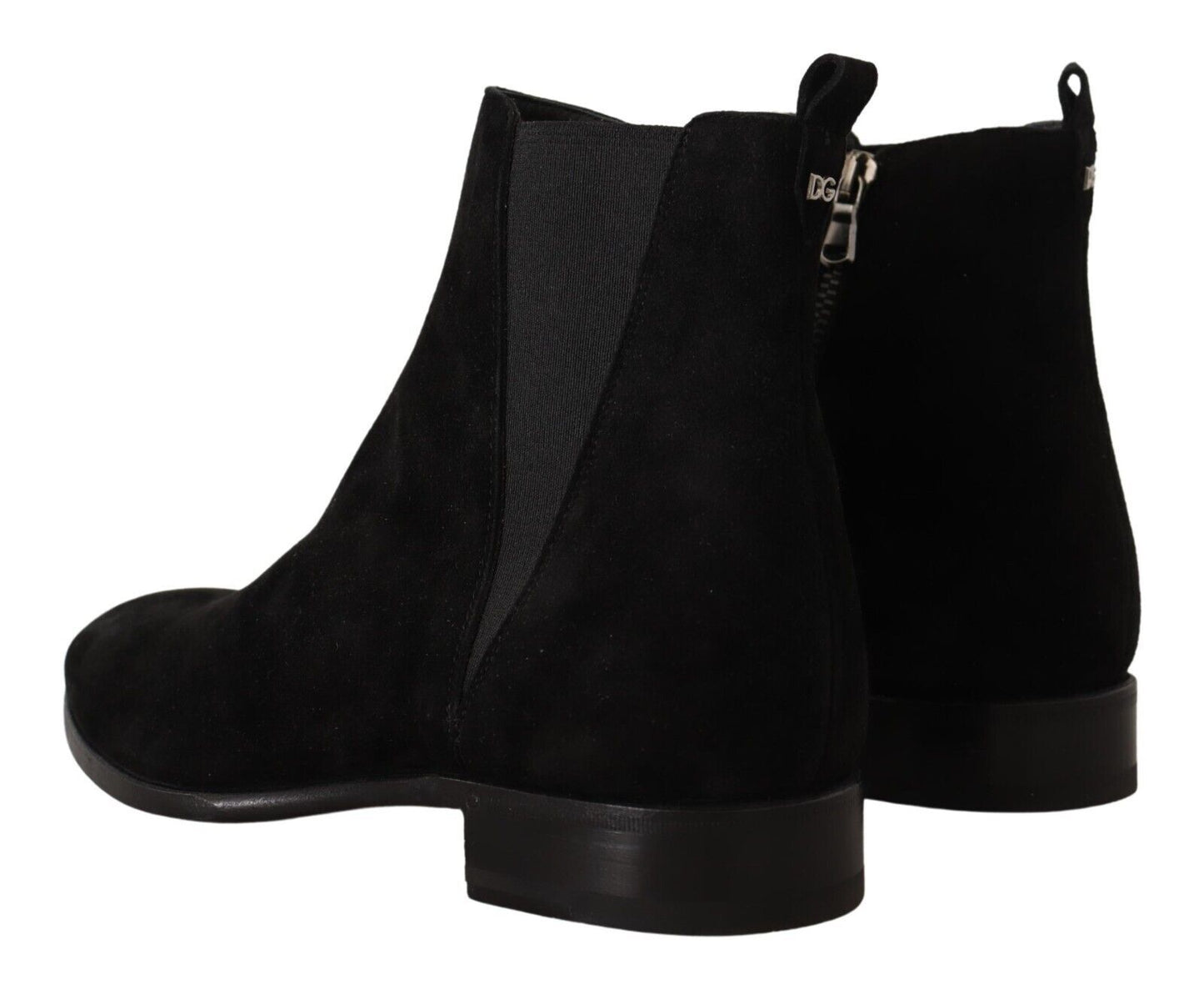 Eleganti stivali Chelsea in pelle scamosciata Dolce & Gabbana