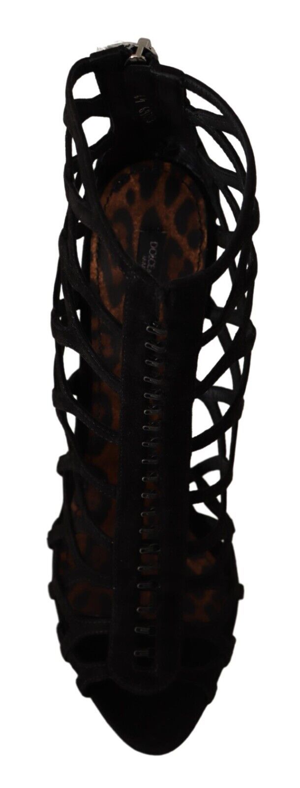 Dolce & Gabbana Elegante schwarze Wildleder-Sandalen