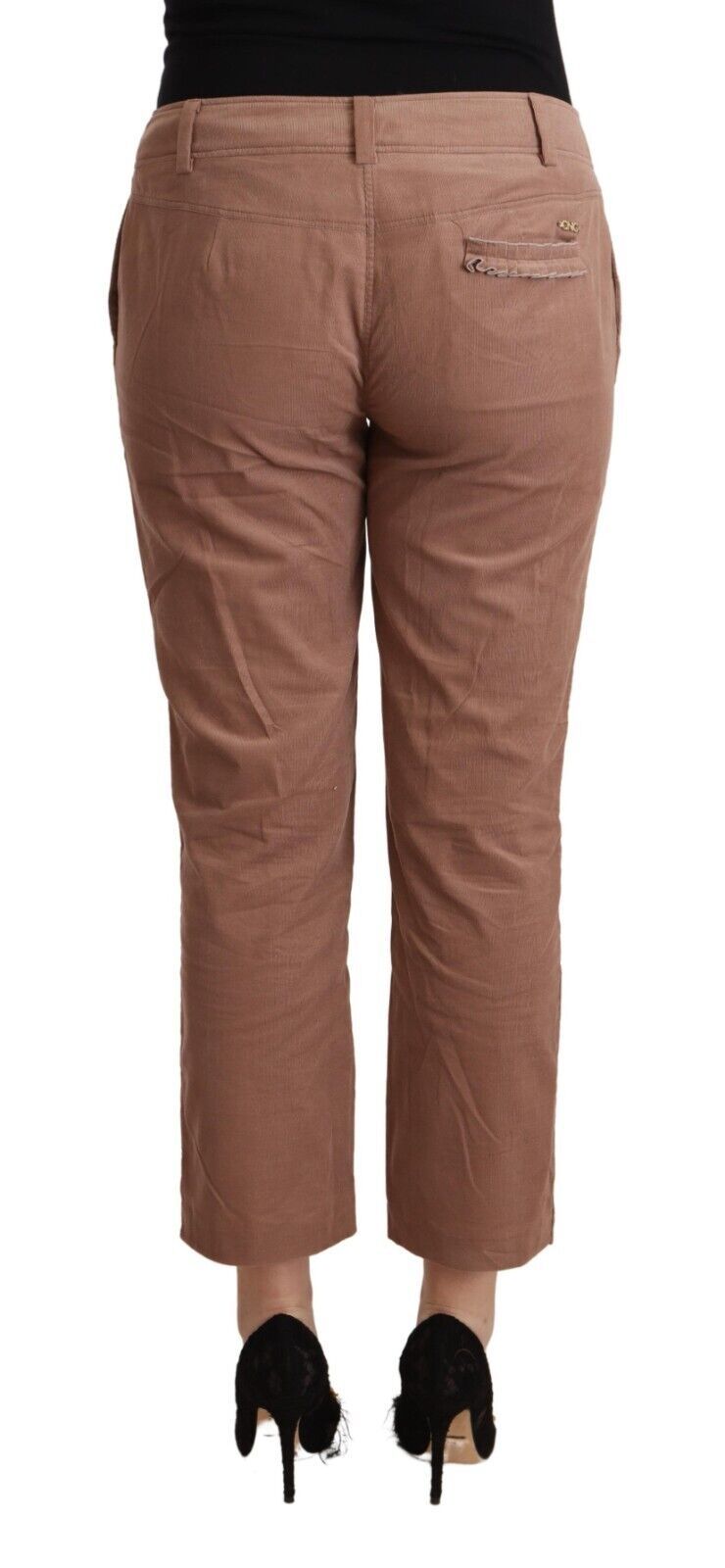 Pantaloni a vita media affusolati e cropped di Costume National
