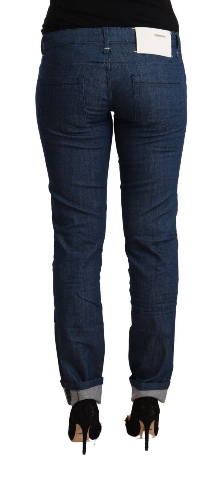Acht schlanker Skinny-Denim mit niedriger Taille