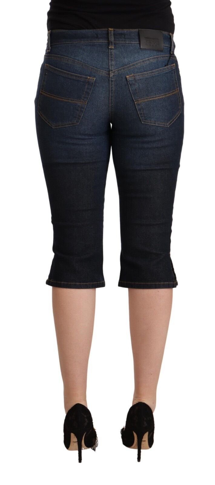 Pantaloni Capri in denim a vita bassa GF Ferre Chic