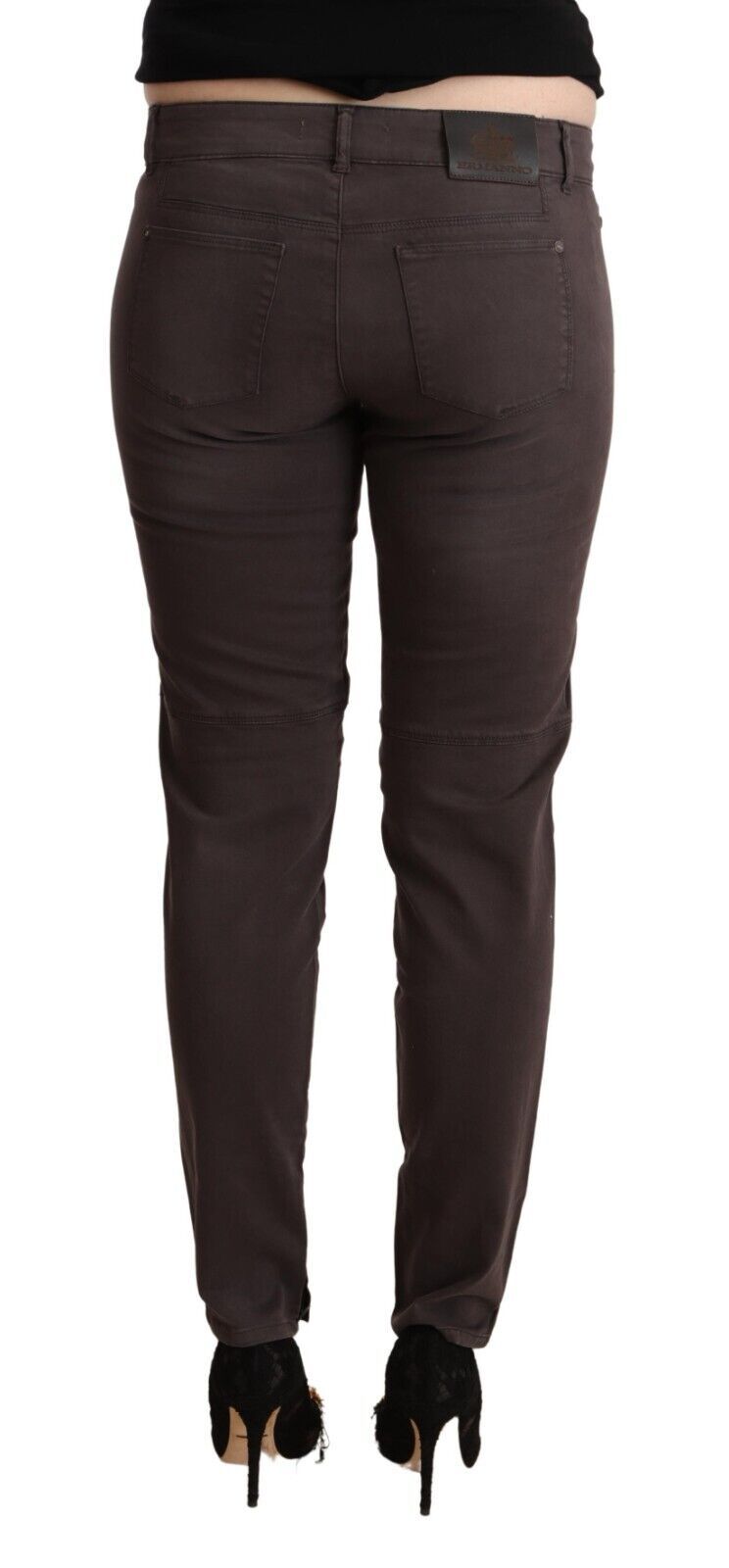 Pantaloni skinny a vita bassa Chic Brown di Ermanno Scervino