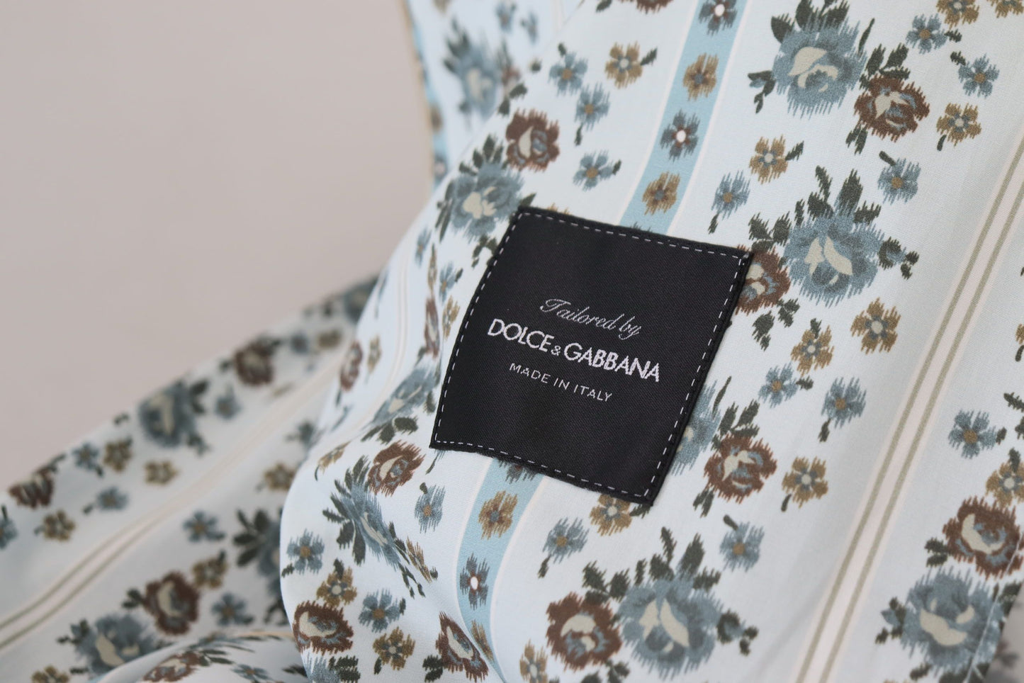 Dolce & Gabbana Elegante Giacca-Accappatoio in Cotone Floreale