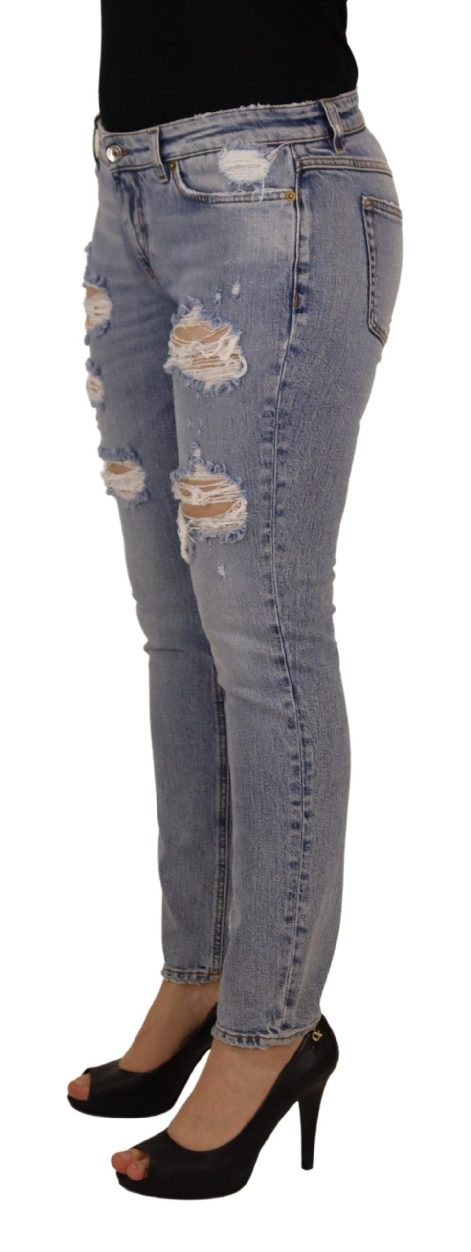 Dolce & Gabbana Elegant Skinny Fit Denim per uno stile sofisticato
