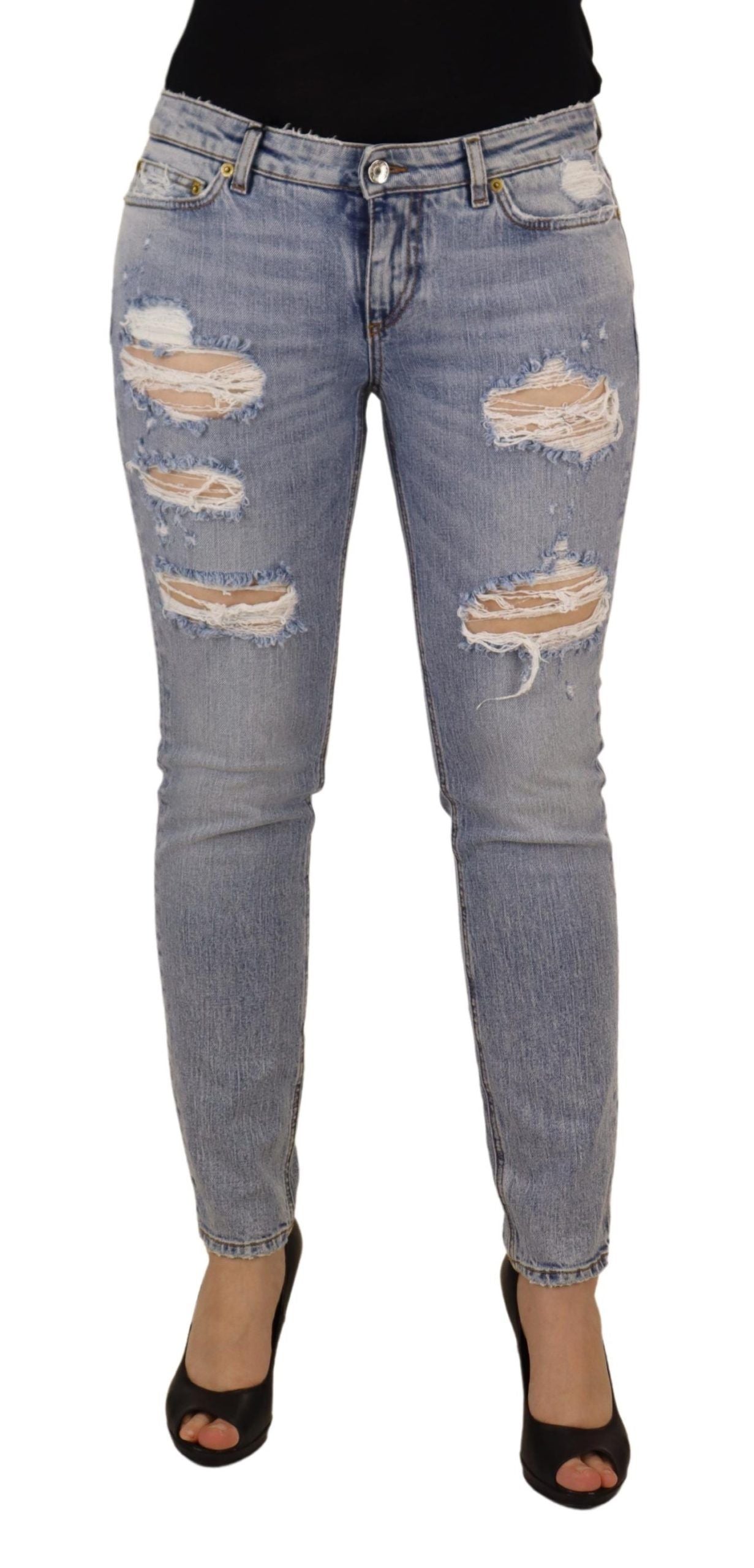Dolce & Gabbana Elegant Skinny Fit Denim per uno stile sofisticato