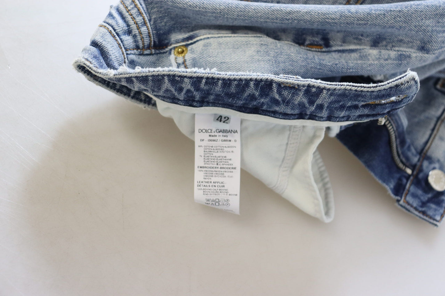 Dolce & Gabbana Elegant Skinny Fit Denim per uno stile sofisticato
