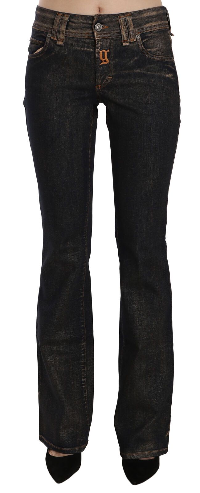 Jeans neri a vita media svasati Chic di John Galliano