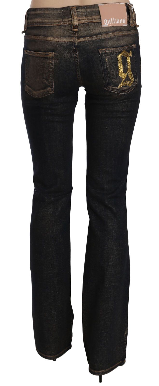 Jeans neri a vita media svasati Chic di John Galliano