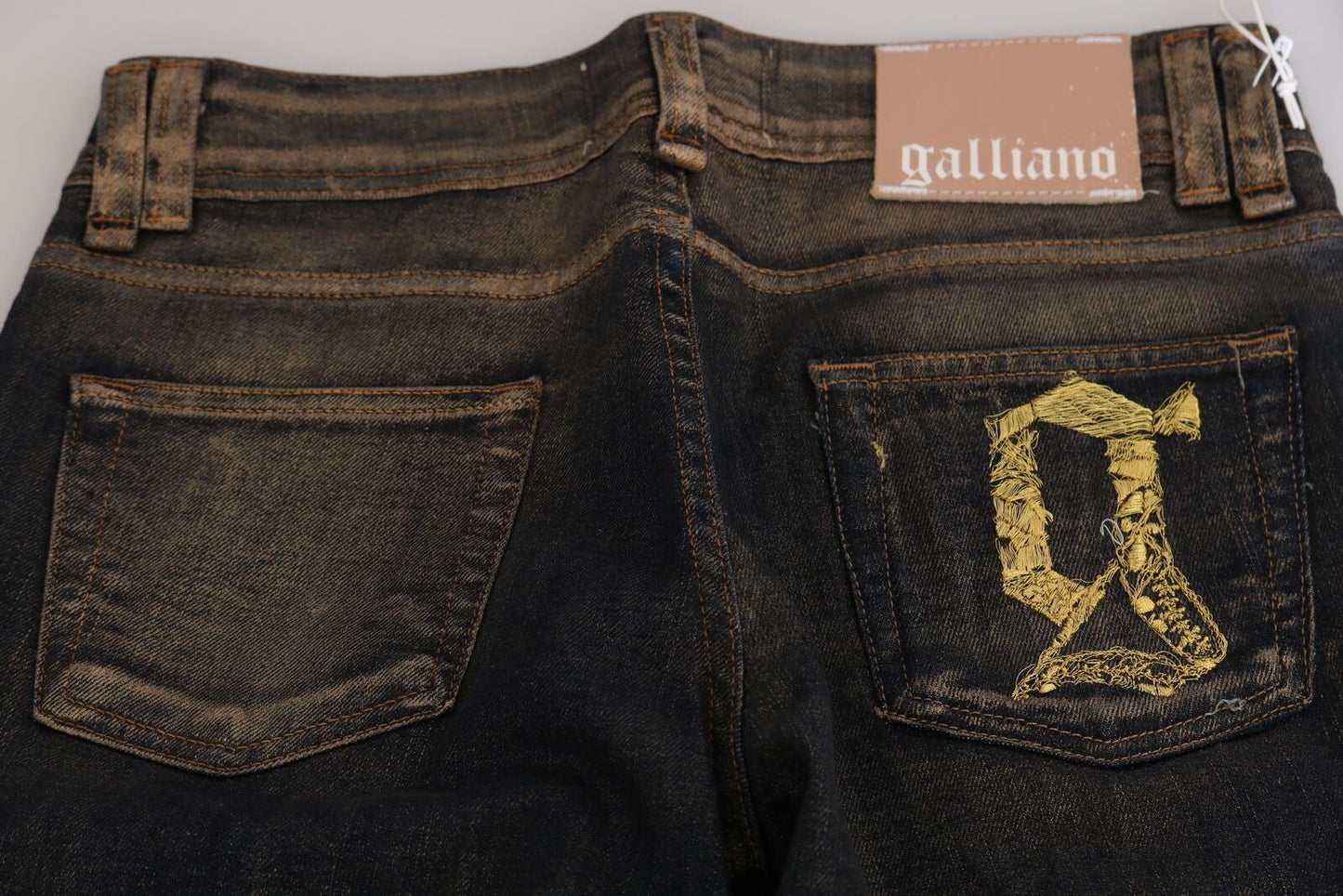 Jeans neri a vita media svasati Chic di John Galliano