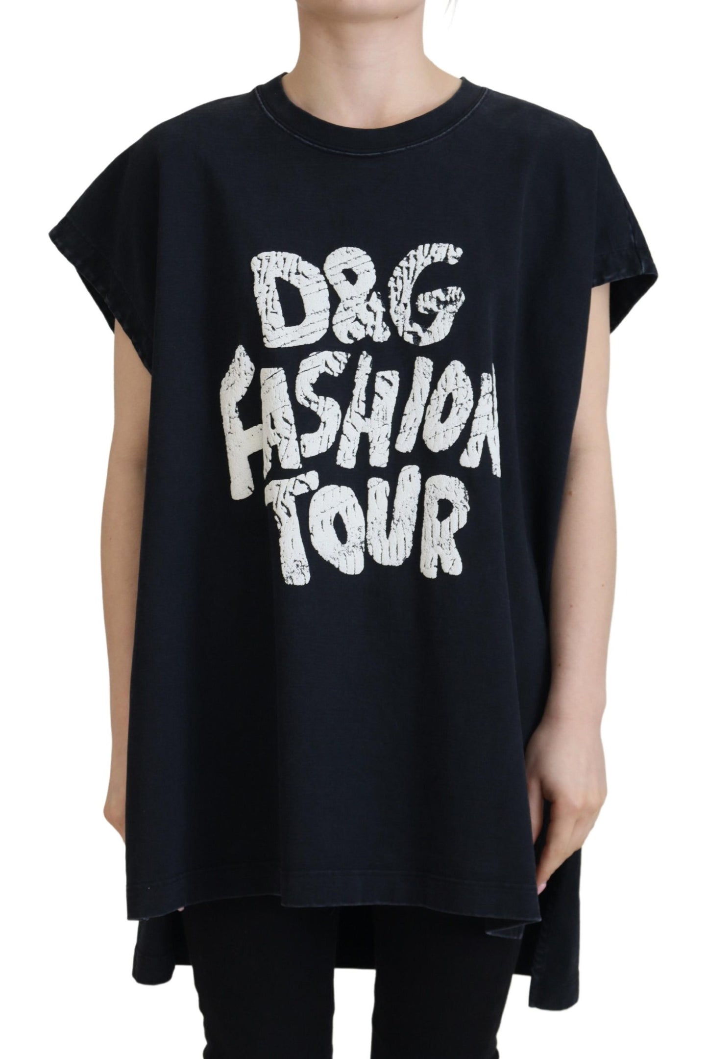 Dolce & Gabbana Elegante T-shirt girocollo in cotone con stampa