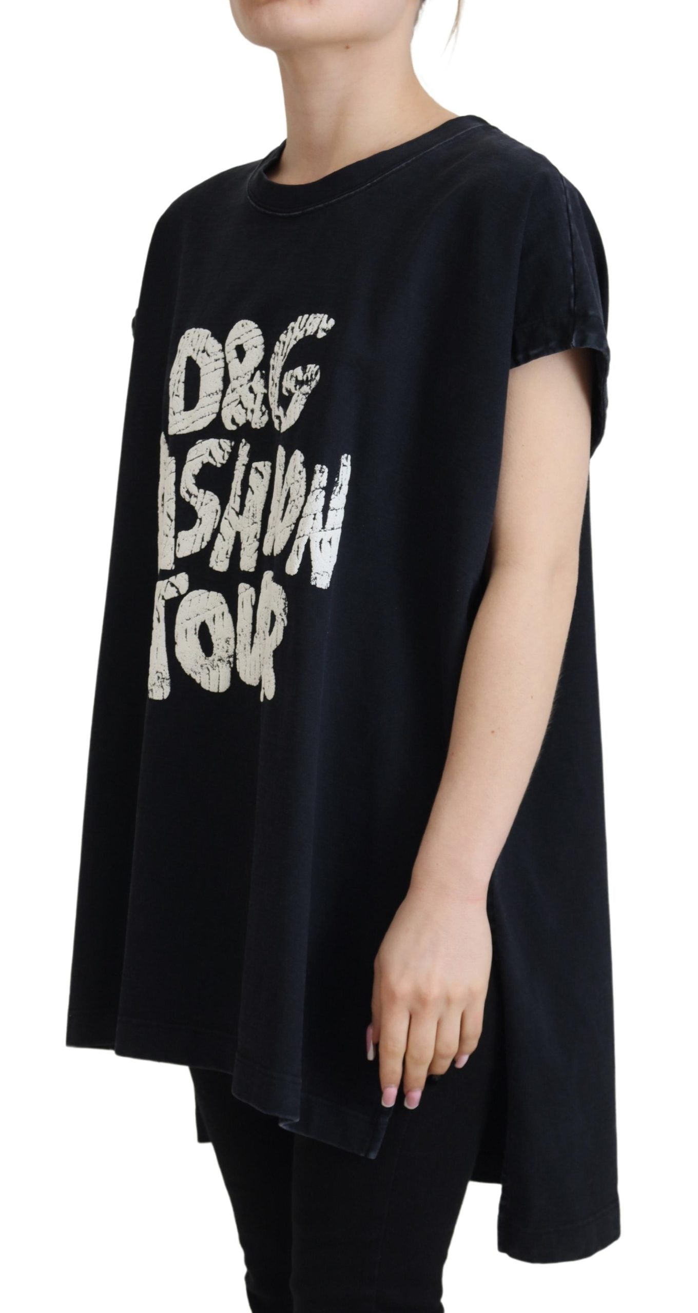 Dolce & Gabbana Elegante T-shirt girocollo in cotone con stampa