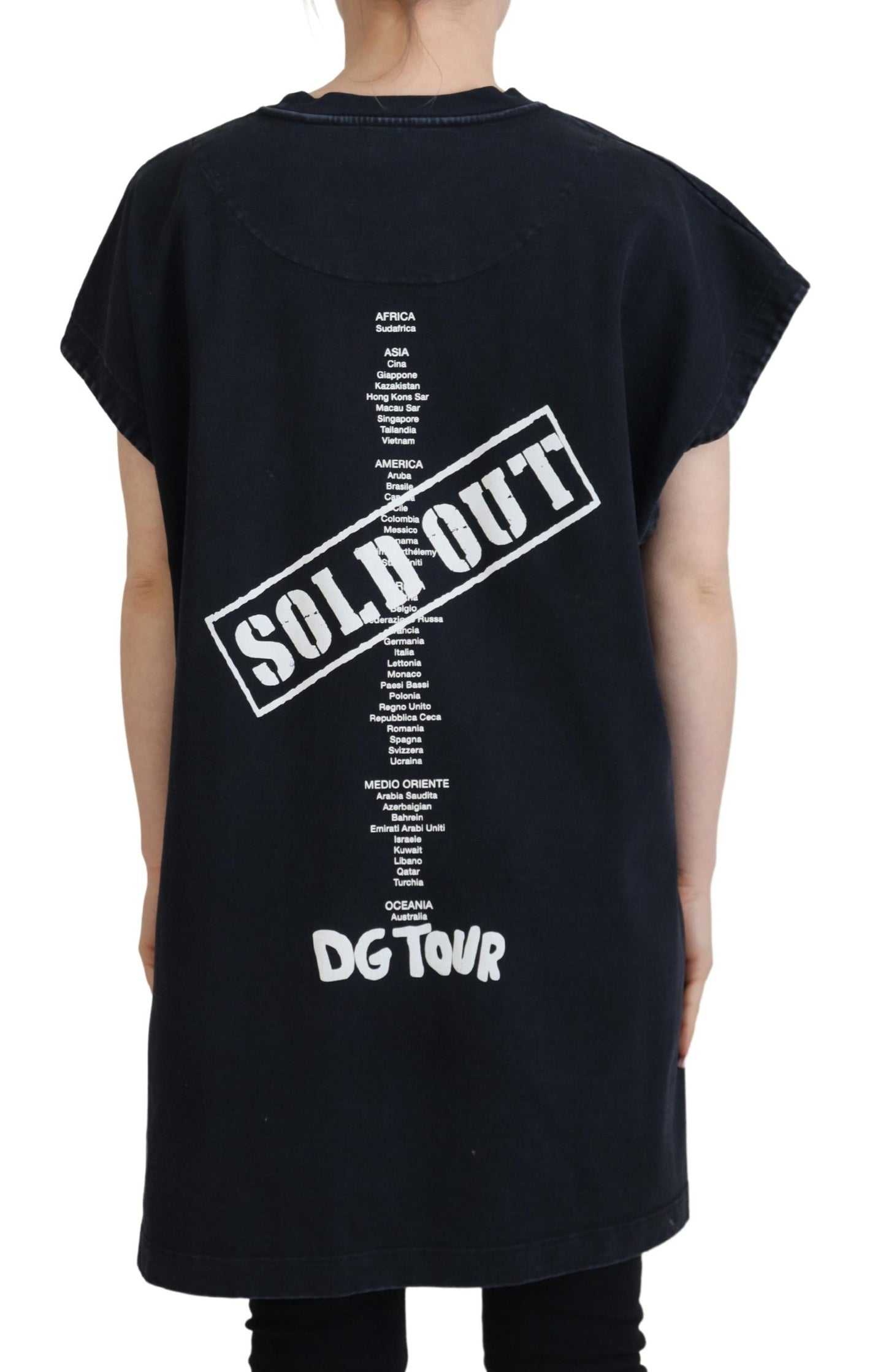 Dolce & Gabbana Elegante T-shirt girocollo in cotone con stampa