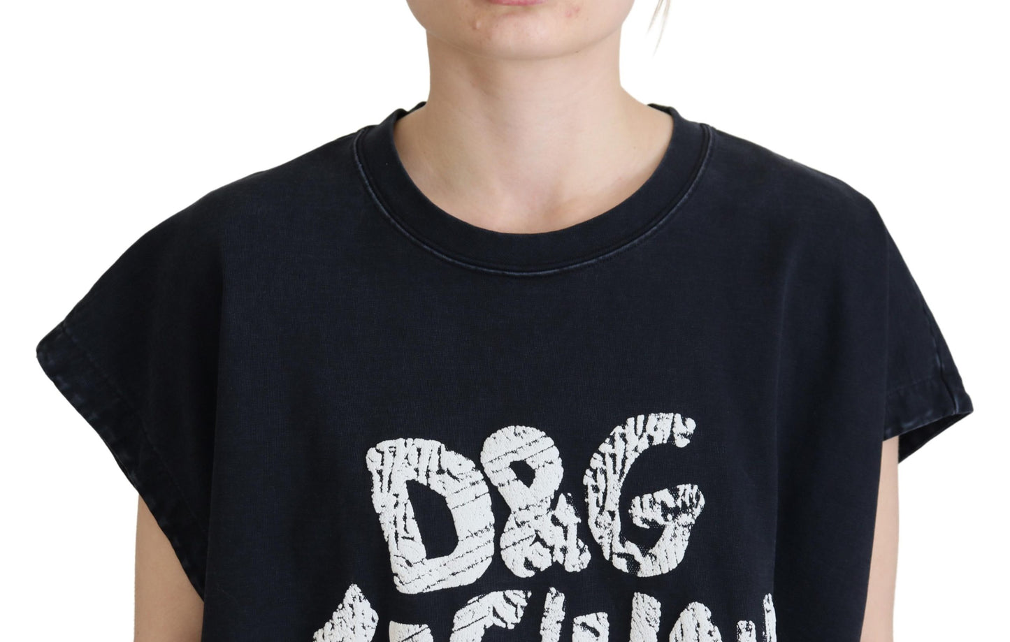 Dolce & Gabbana Elegante T-shirt girocollo in cotone con stampa