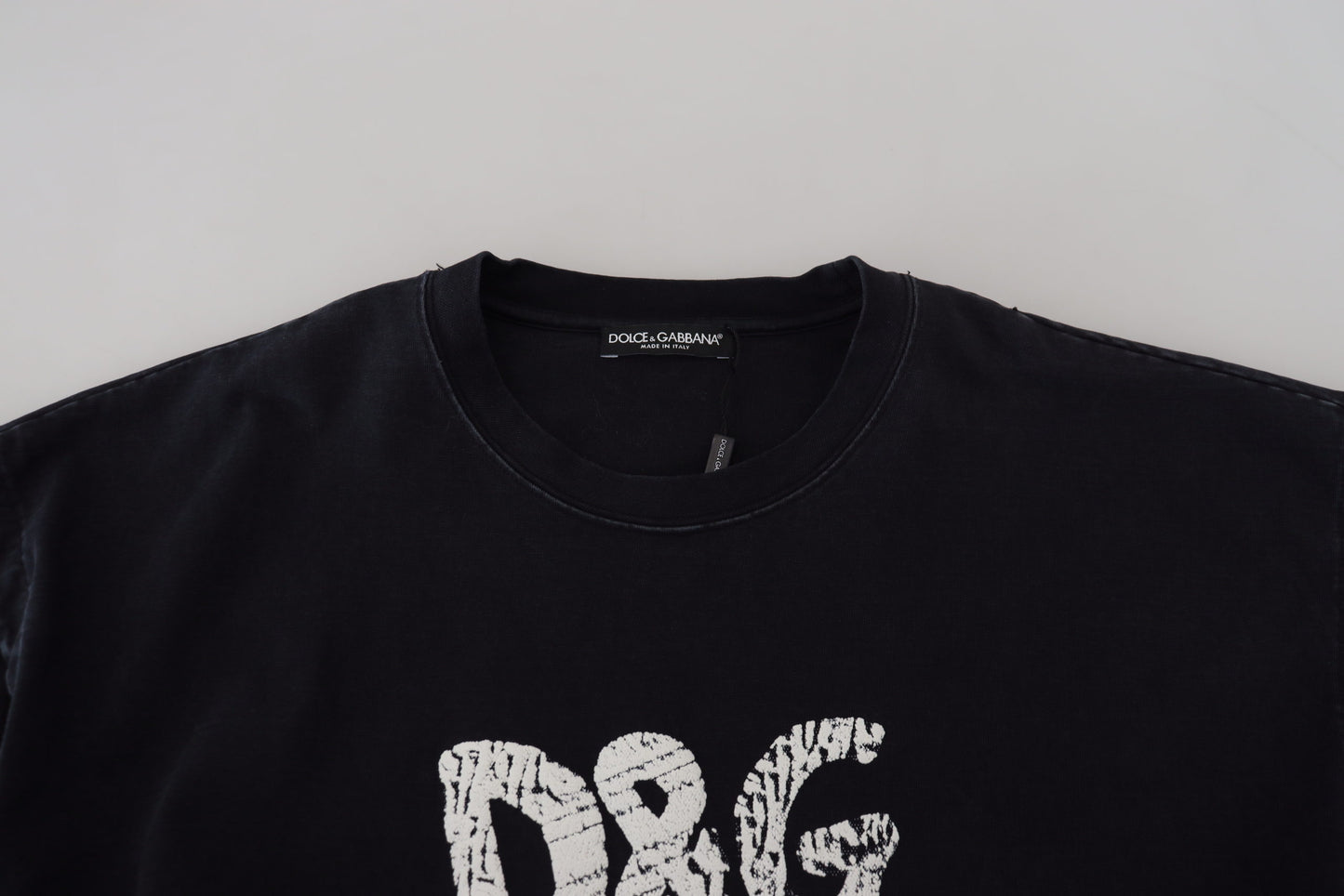 Dolce & Gabbana Elegante T-shirt girocollo in cotone con stampa