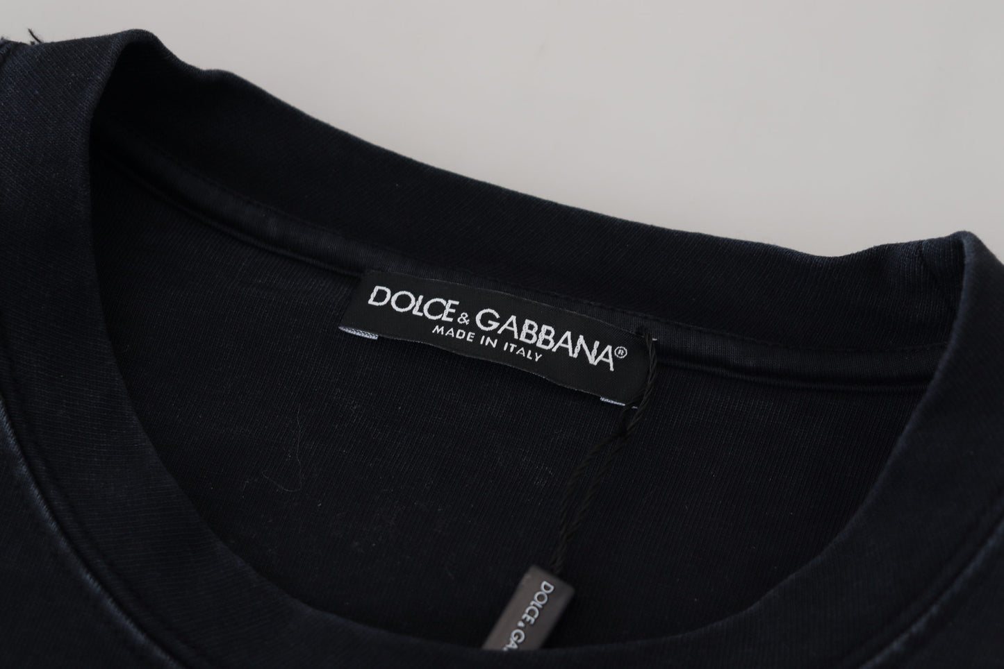 Dolce & Gabbana Elegante T-shirt girocollo in cotone con stampa