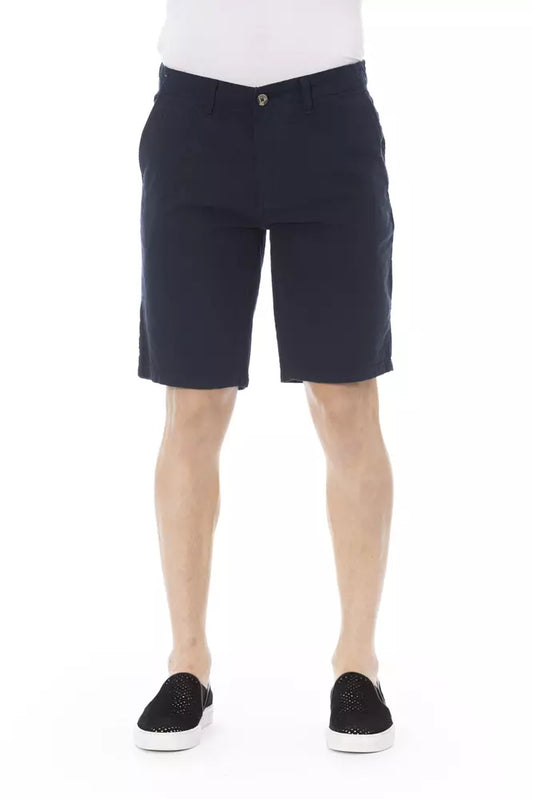 Bermuda da uomo Baldinini Trend in cotone blu