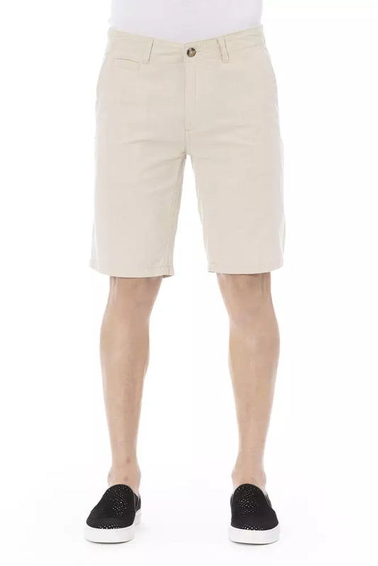 Baldinini Trend Pantaloncini Uomo Beige in Cotone