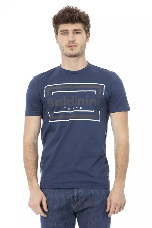 T-shirt da uomo Baldinini Trend in cotone blu