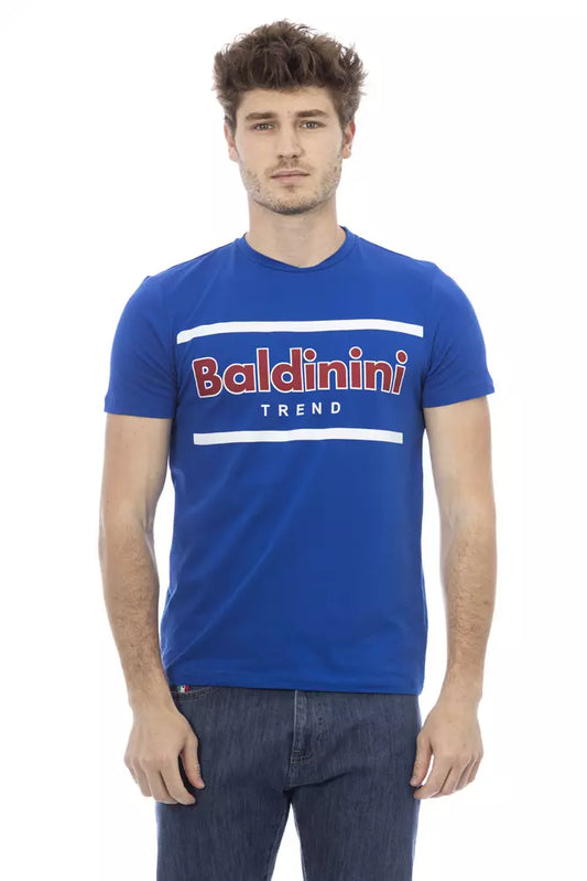 T-shirt da uomo Baldinini Trend in cotone blu