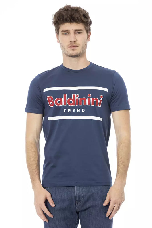 T-shirt da uomo Baldinini Trend in cotone blu