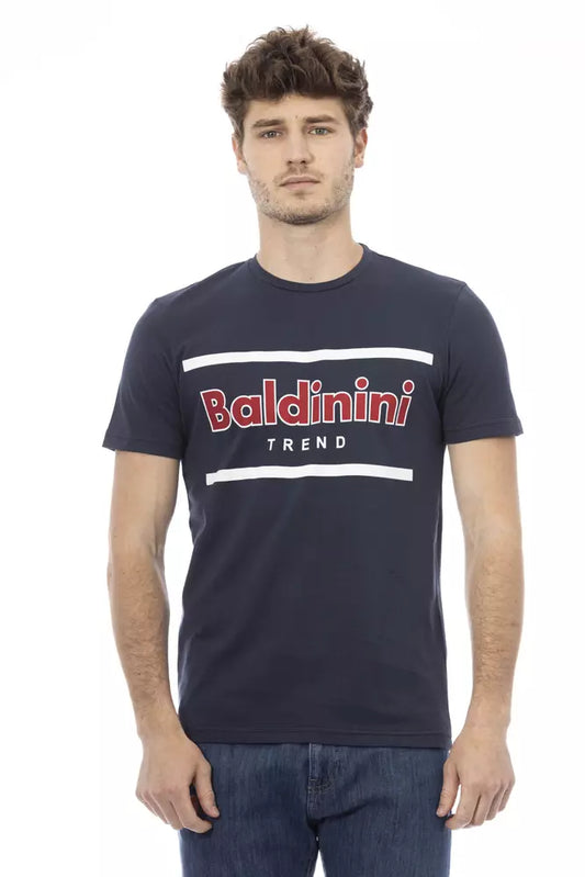 T-shirt da uomo Baldinini Trend in cotone blu
