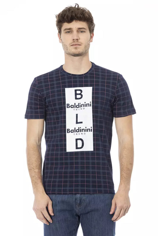 T-shirt da uomo Baldinini Trend in cotone blu