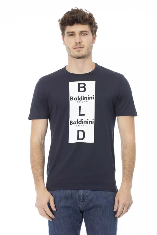 T-shirt da uomo Baldinini Trend in cotone blu