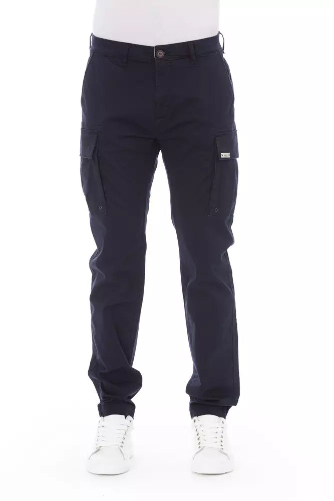 Pantaloni cargo da uomo Baldinini Trend in cotone blu