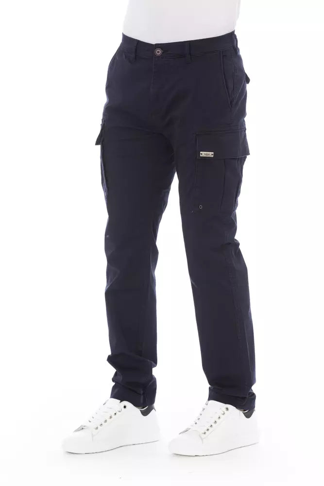 Pantaloni cargo da uomo Baldinini Trend in cotone blu
