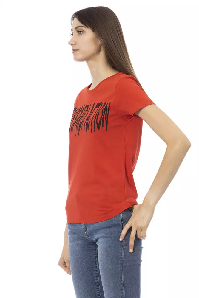 Trussardi Action Red Cotton Tops & T-Shirts