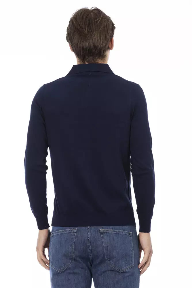 Camicia da uomo Baldinini Trend in cotone blu