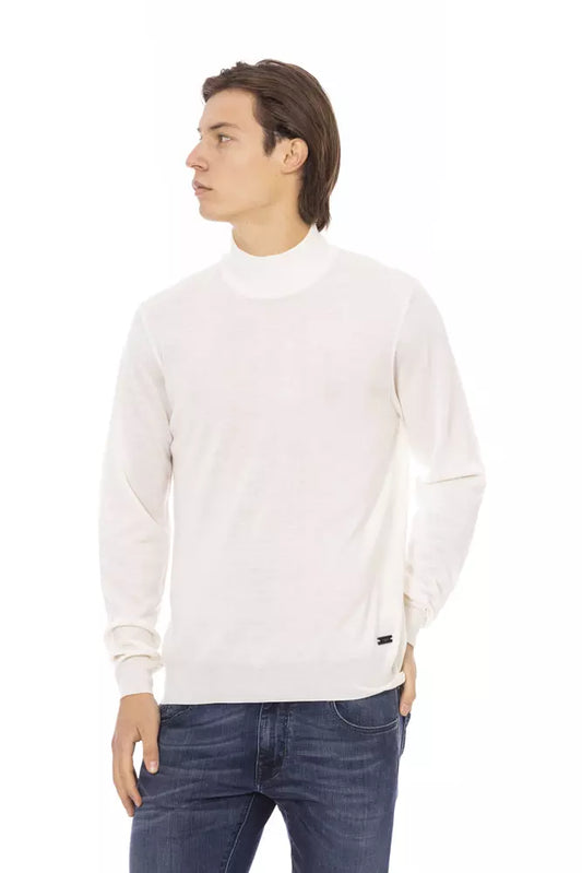 Maglione da uomo in tessuto bianco Baldinini Trend