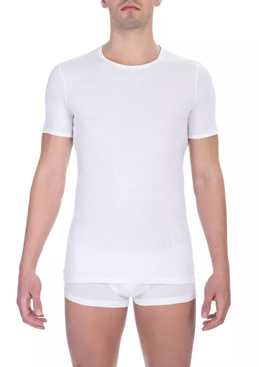 Bikkembergs White Cotton Men T-Shirt Pack