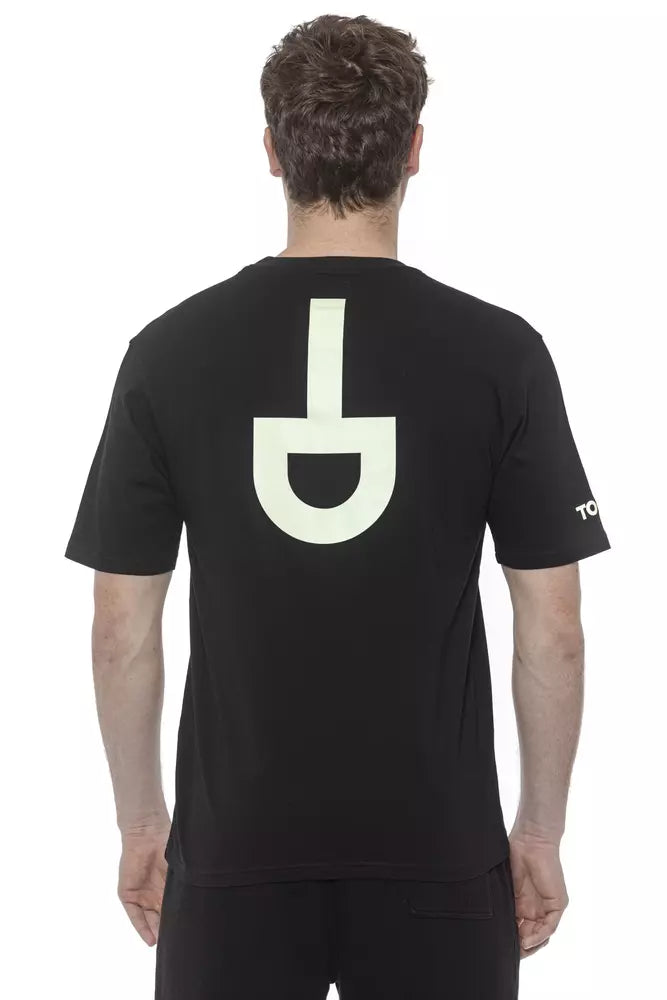 Tond Black Cotton Men's T-Shirt