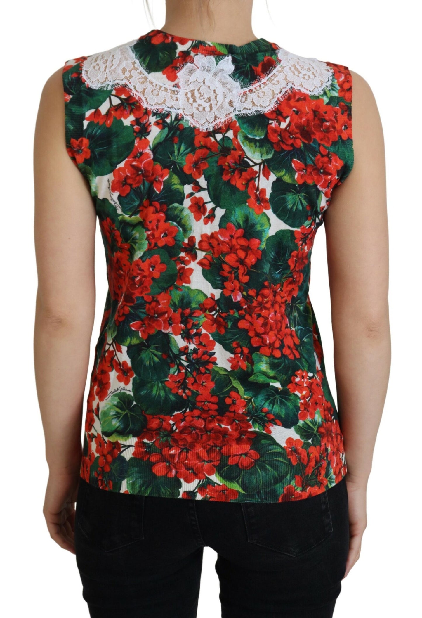 Dolce & Gabbana Schicke Tanktop-Weste mit Blumendruck