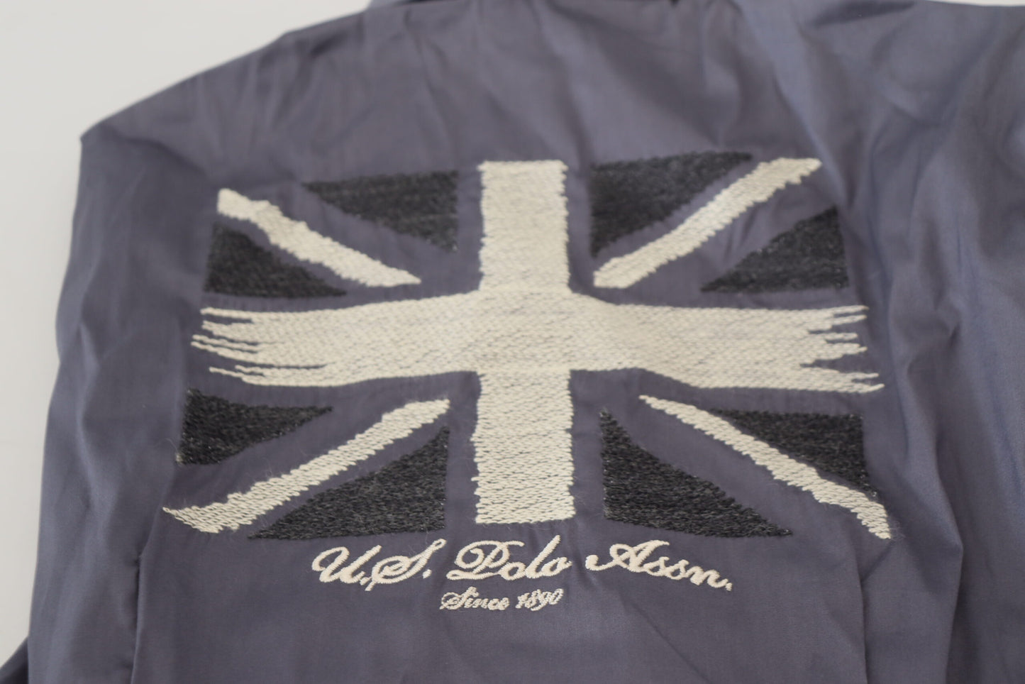 US POLO ASSN. Elegantes graues Langarm-Poloshirt