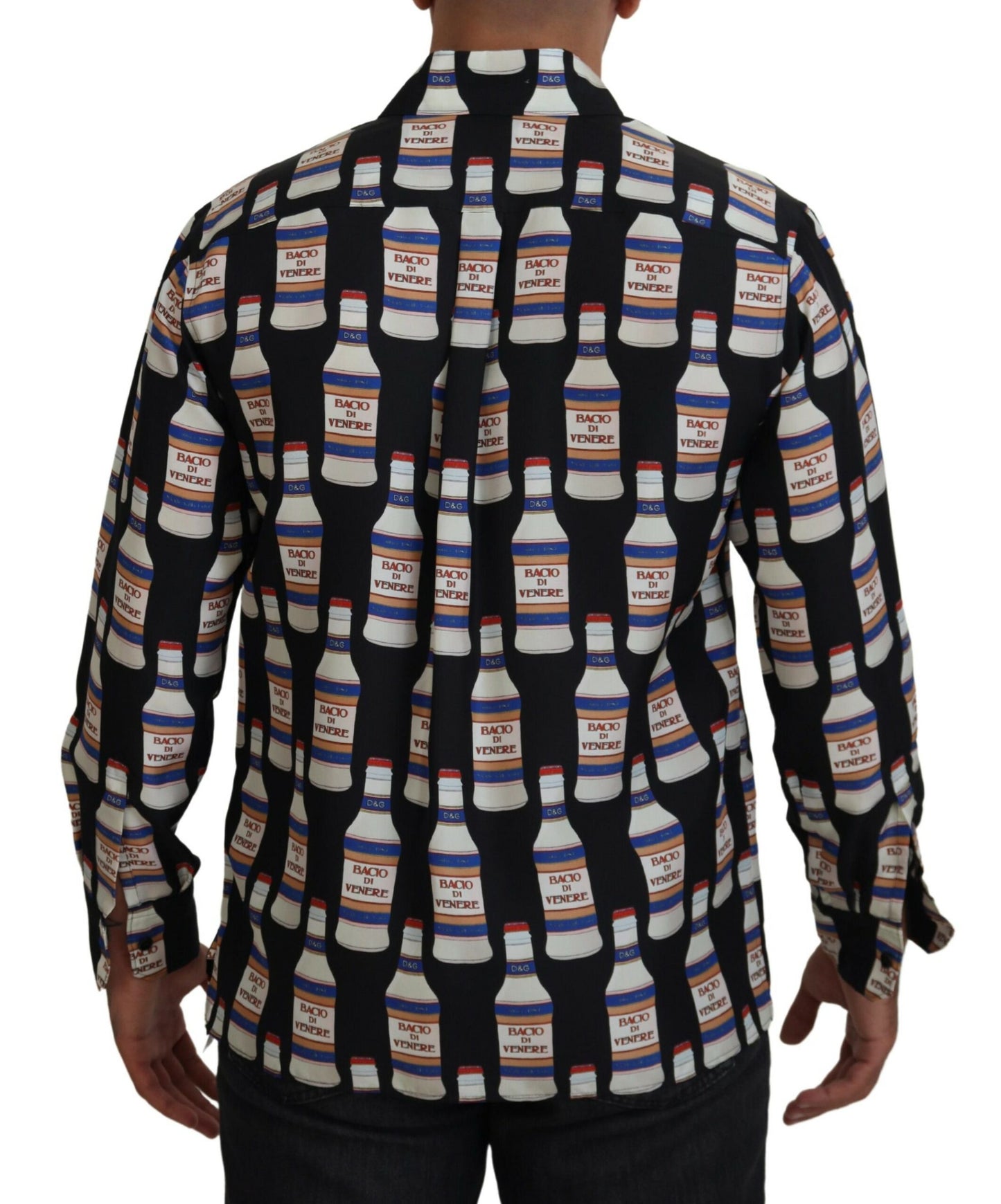 Camicia casual a maniche lunghe in seta elegante Dolce & Gabbana
