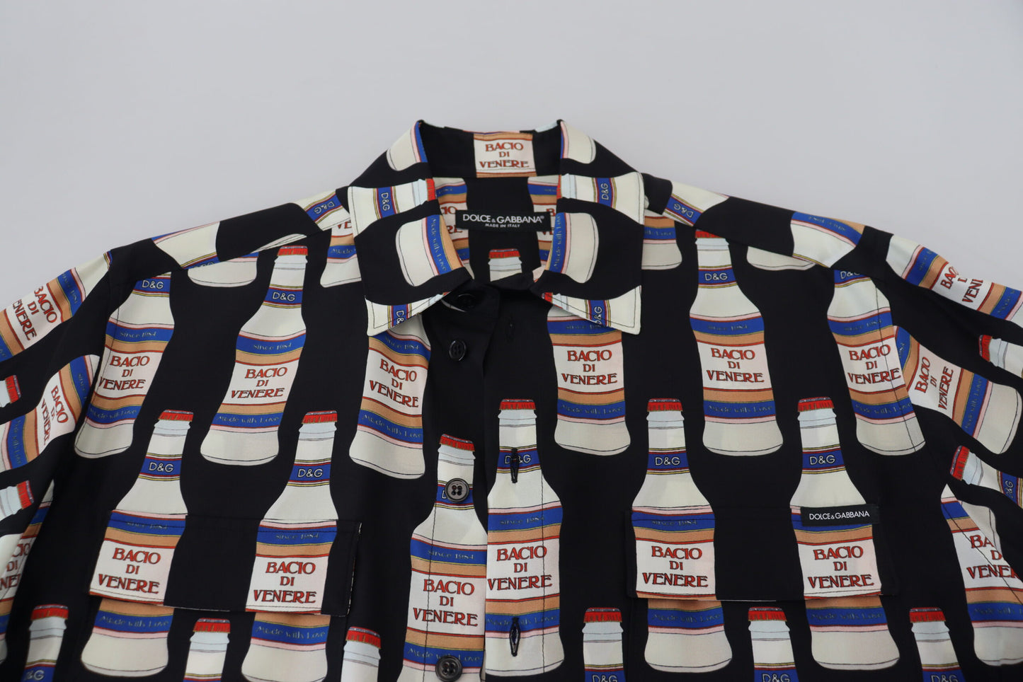 Camicia casual a maniche lunghe in seta elegante Dolce & Gabbana