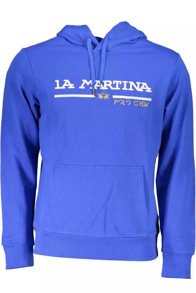 Felpa con cappuccio ricamata La Martina Chic Blue