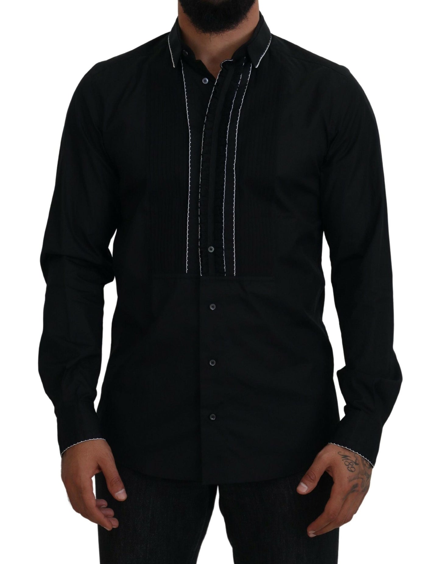 Dolce & Gabbana Elegantes Slim-Fit-Smokinghemd