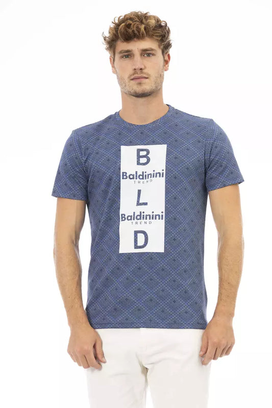 T-shirt da uomo Baldinini Trend in cotone blu