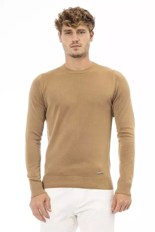 Maglione da uomo in modale beige Trend Baldinini