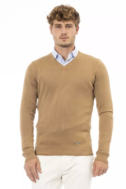 Maglione da uomo in modale beige Trend Baldinini